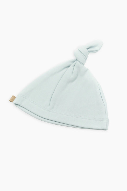 Cappellino neonato con nodo Pure - Sky grey