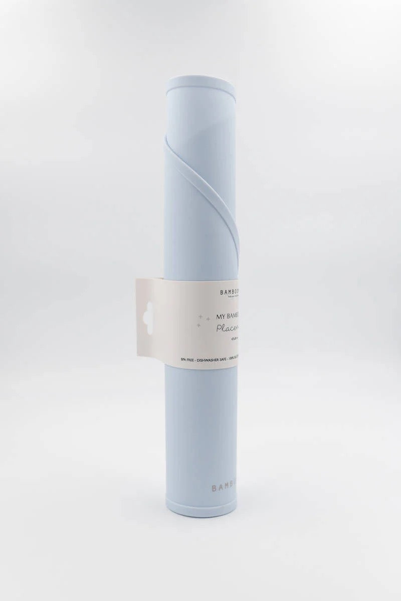 Tovaglietta in silicone azzurro