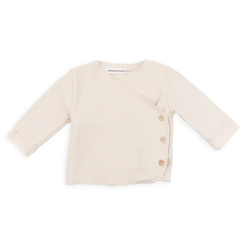 Maglia incrociata neonato Pure - Warm White - 1M