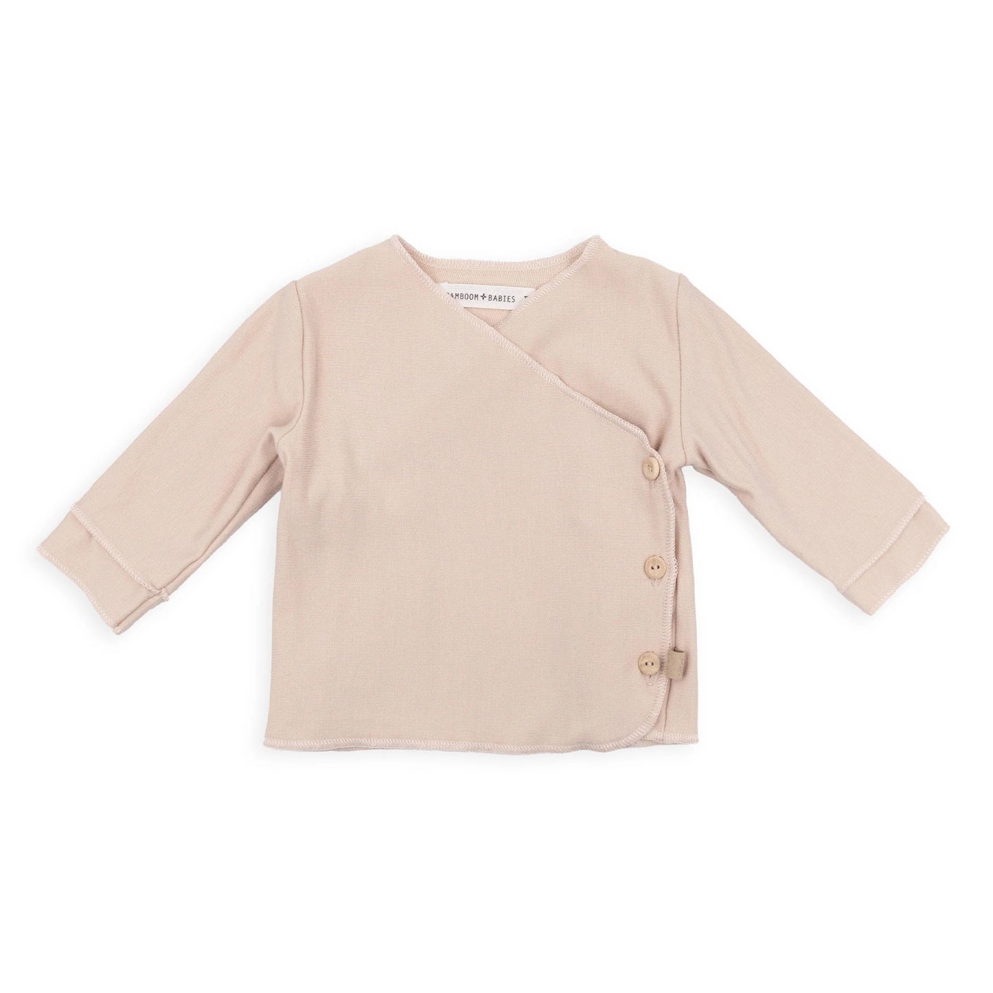 Maglia incrociata neonato Pure - Vintage Pink - 1M