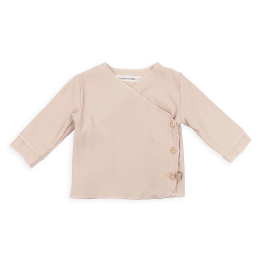 Maglia incrociata neonato Pure - Vintage Pink - 1M