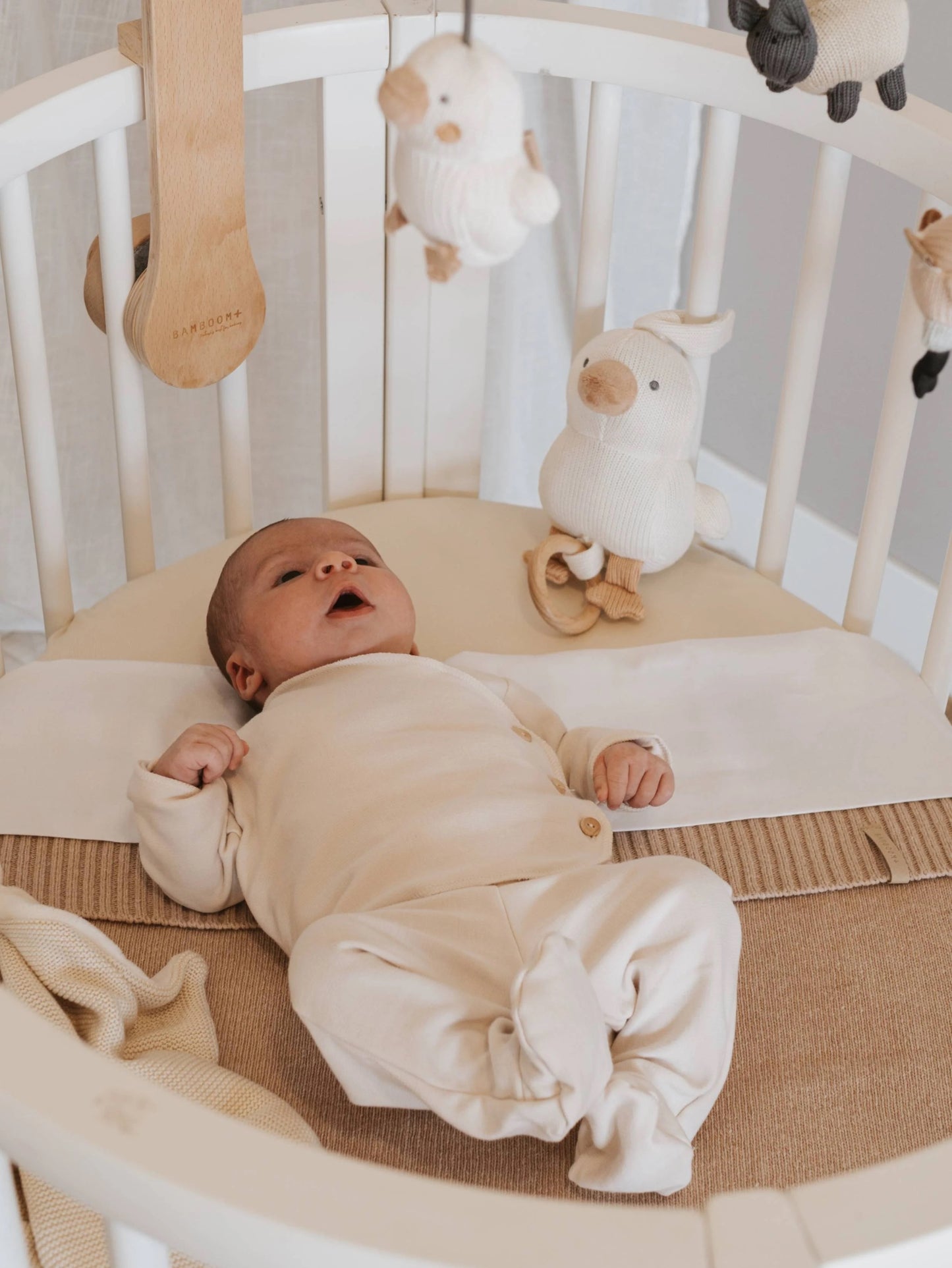 Pantaloncino Neonato con piedi Pure - Warm White - 1M