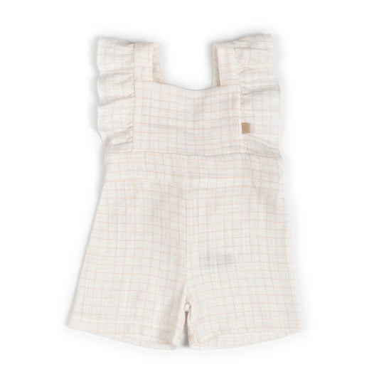 Salopette bimba - Square white/pink - 12/18 e 36M