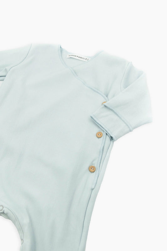 Tutina con piedi Pure - Sky Grey