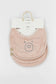 Set Bavaglini 2 pezzi - Warm Pink