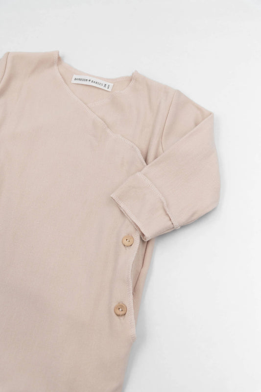 Tutina con piedi Pure - Vintage Pink