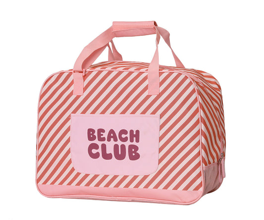 Borsa Spiaggia Anti Sabbia - Stripes Bloom & Blush