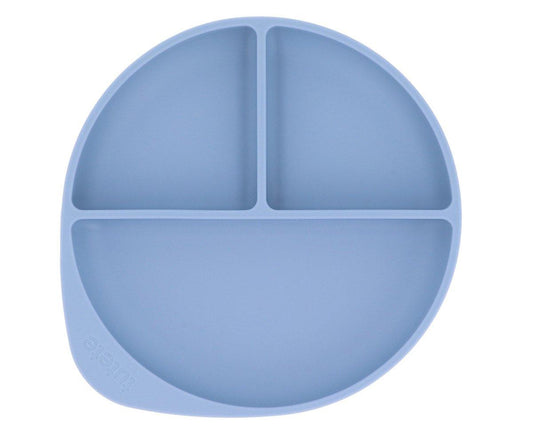 Piatto Divisorio Silicone Ventosa Ocean Blue