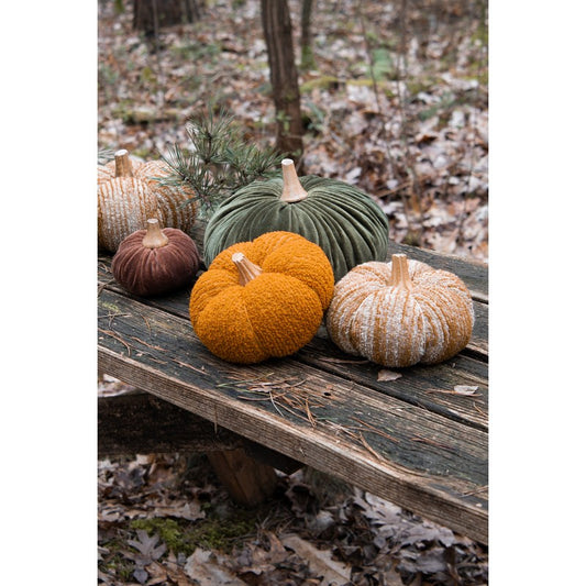 Decorazione zucca marrone