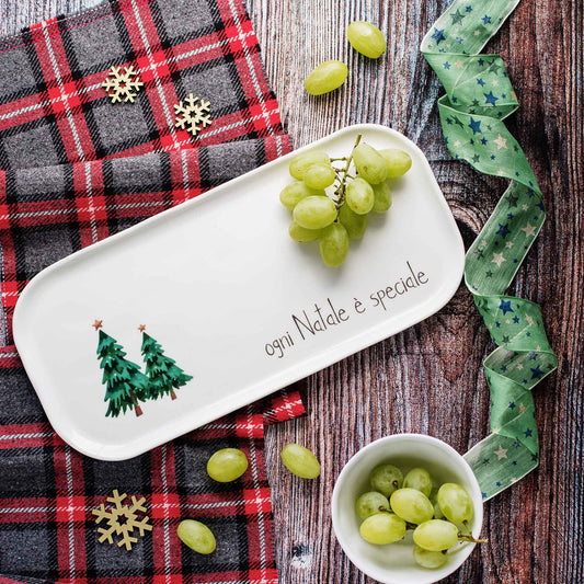 Piatto lungo rettangolare Ogni Natale è speciale