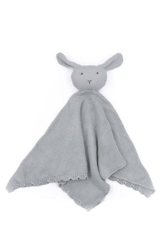 Doudou fatto a Maglia - Rabbit - Blu