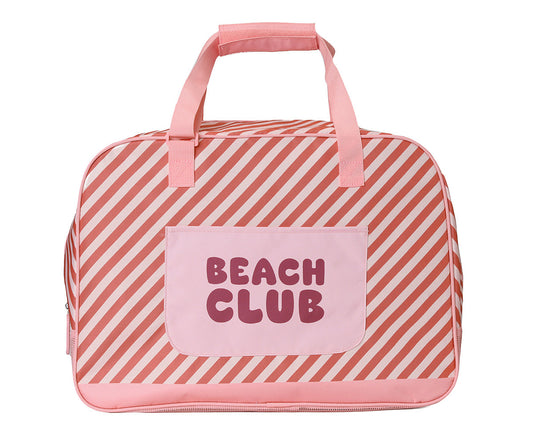 Borsa Spiaggia Anti Sabbia - Stripes Bloom & Blush