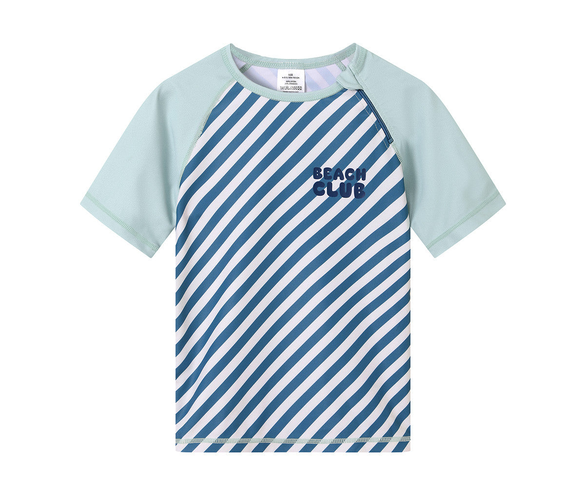 T-Shirt Nuoto Protezione Solare - Stripes Blues & Beyond