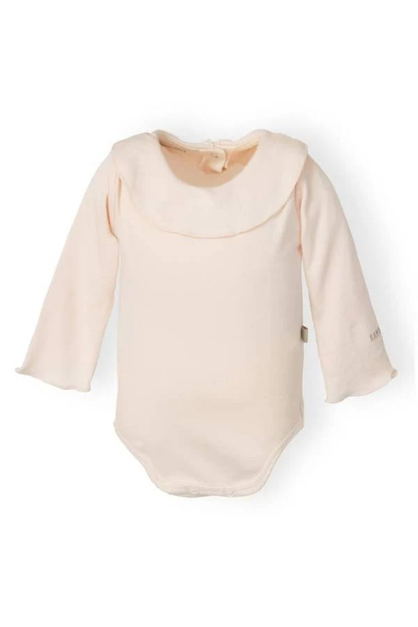 Body bambina collo volant -  Rosa