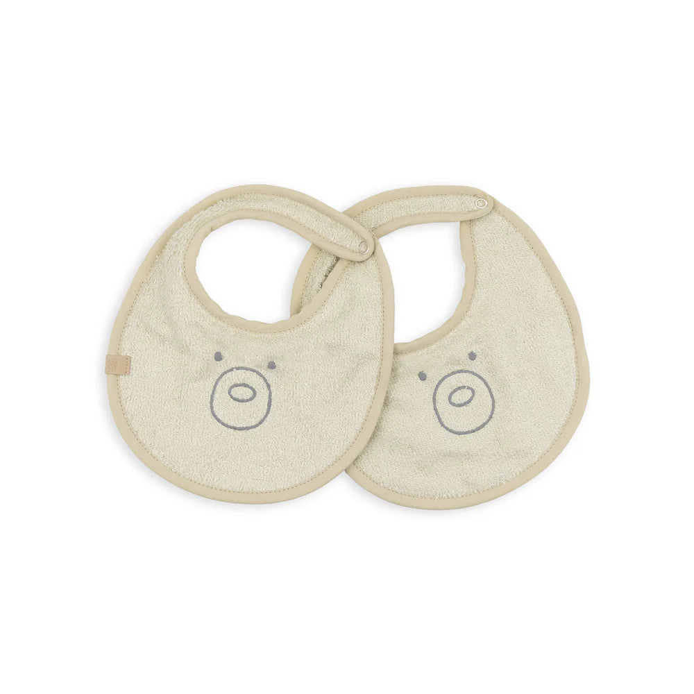 Set Bavaglini 2 pezzi - Oyster Grey
