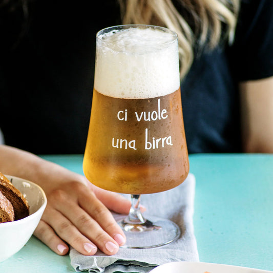 Set 2 calici Ci vuole una birra