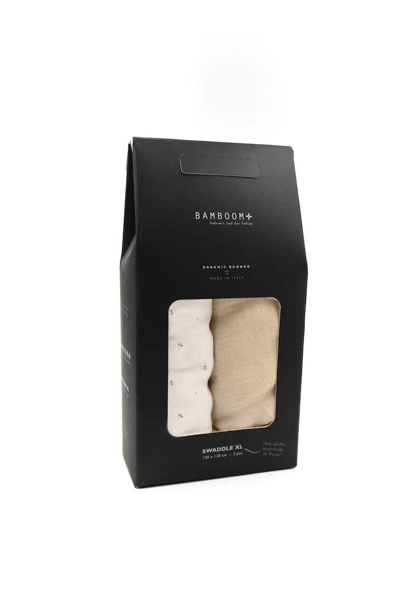 Swaddle XL 2 Pack - 120x120cm - Bee’ s