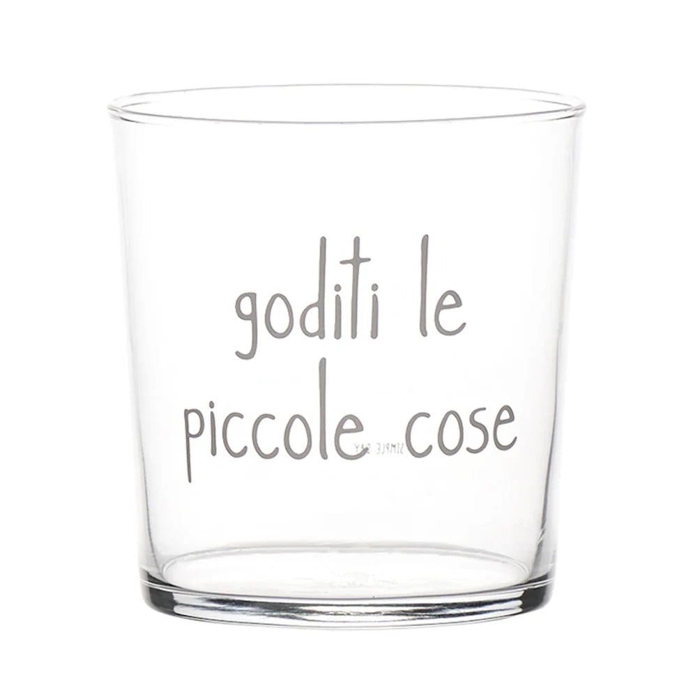 Bicchiere Goditi le piccole cose