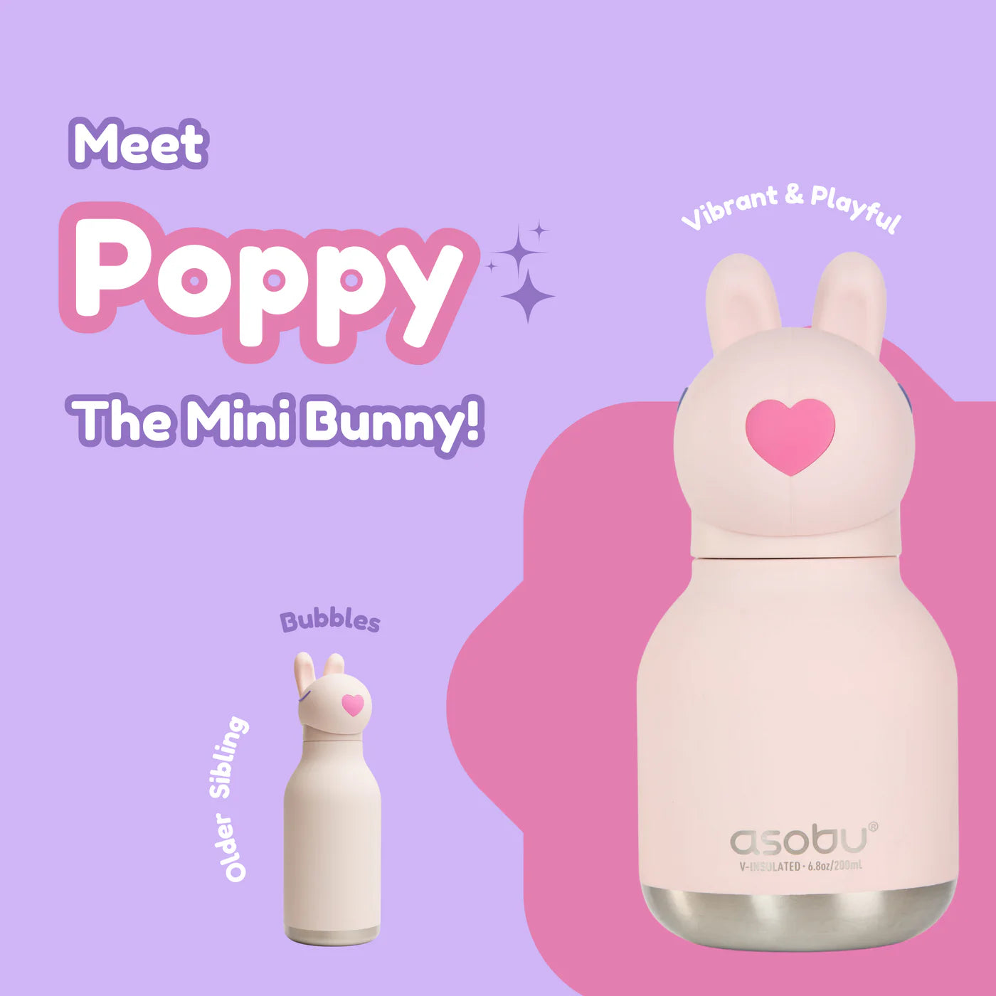 Bottiglia termica Mini Bestie Bunny