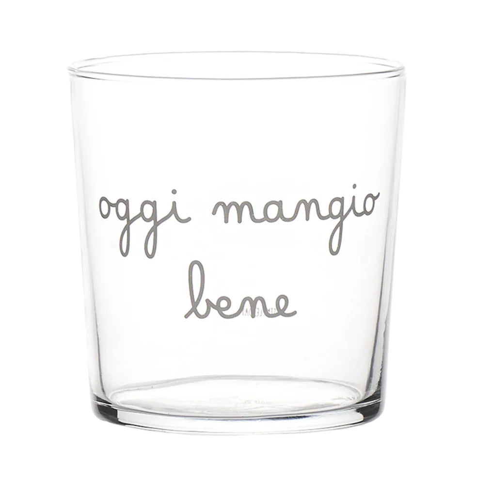 Bicchiere Oggi mangio bene