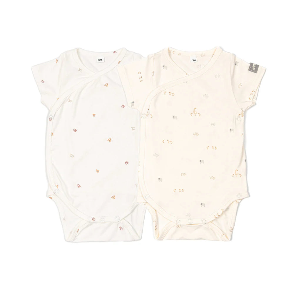 Confezione Body maniche corte Print- 2pz - Animals Mix