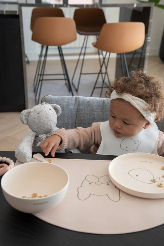 Tovaglietta in silicone rosa