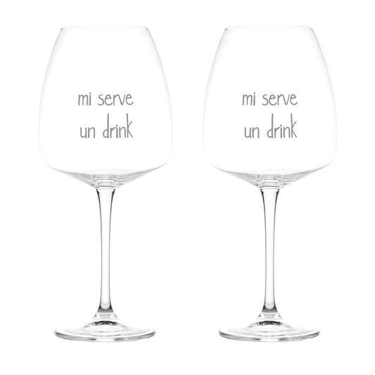 Set 2 calici Mi serve un drink