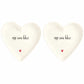Set 2 Piatti cuore Oggi sono felice