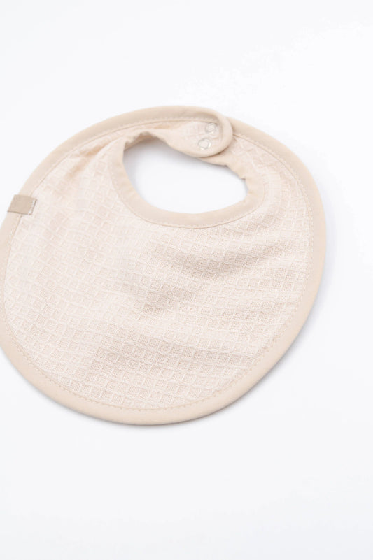 Set bavaglino Waffle 2 pezzi - Warm White