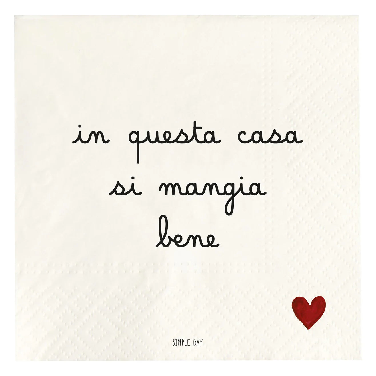 Tovaglioli in carta In questa casa si mangia bene