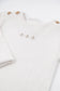 Tutina neonato con piedi Bees - Panna