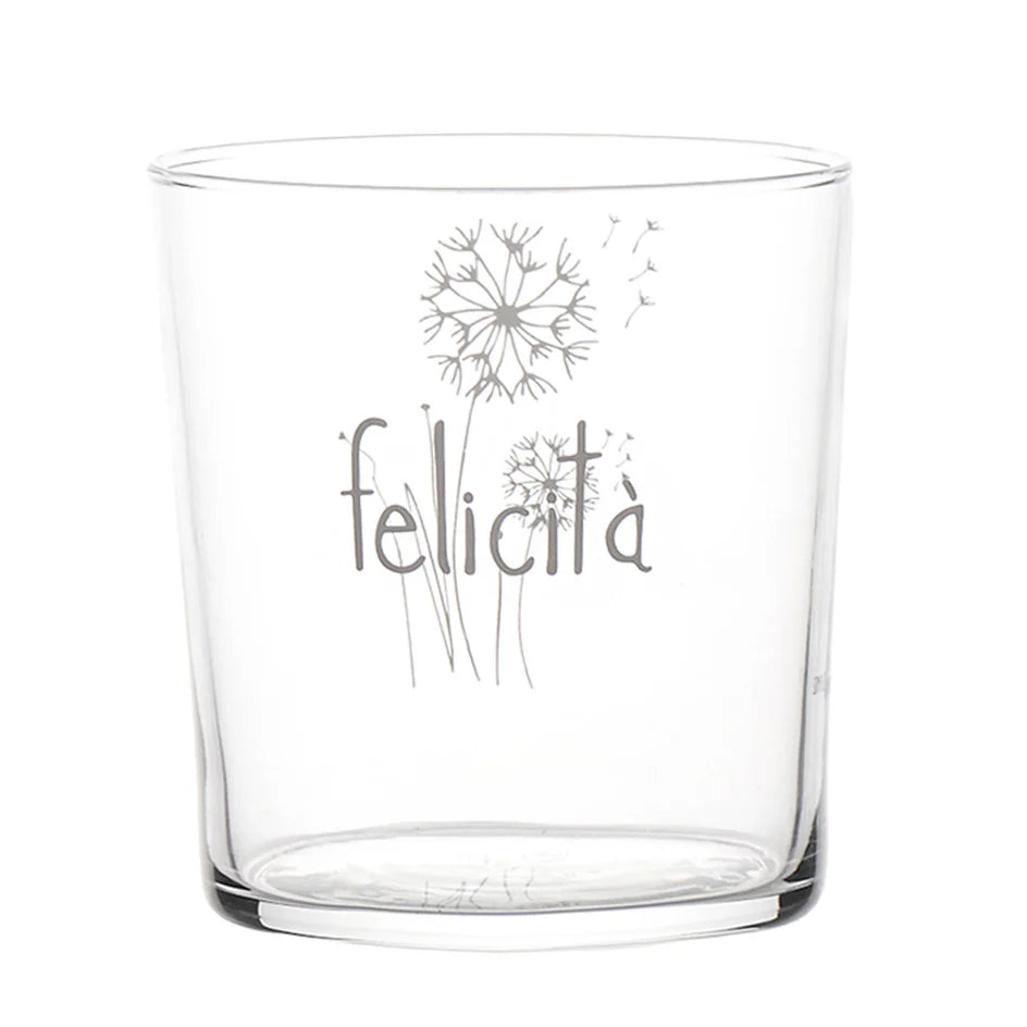 Bicchiere Felicità soffioni