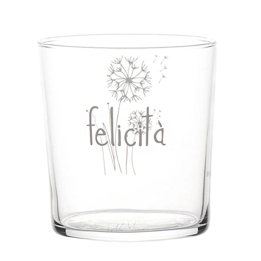 Bicchiere Felicità soffioni