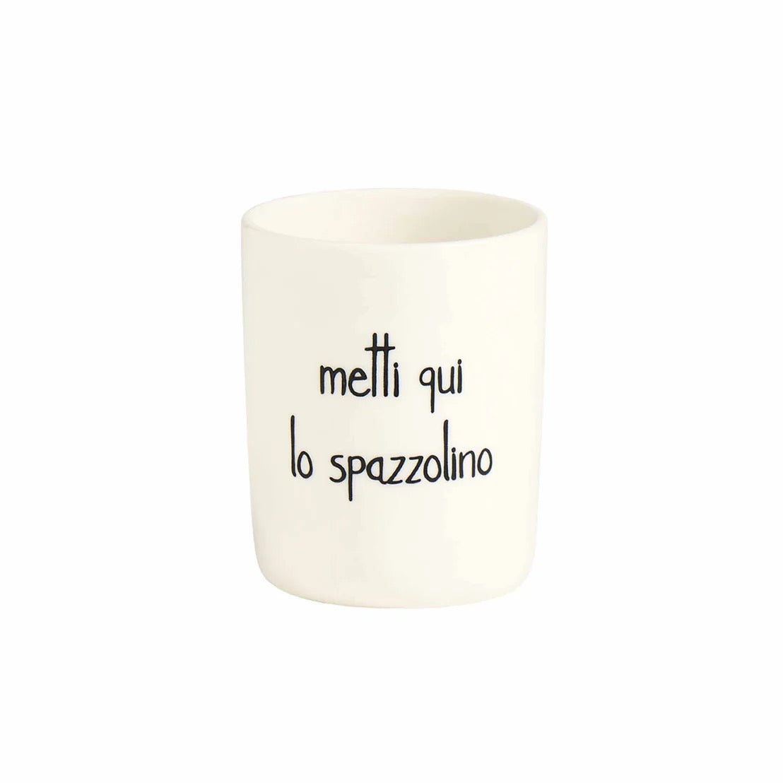 Bicchiere p/spazzolini Metti qui lo spazzolino