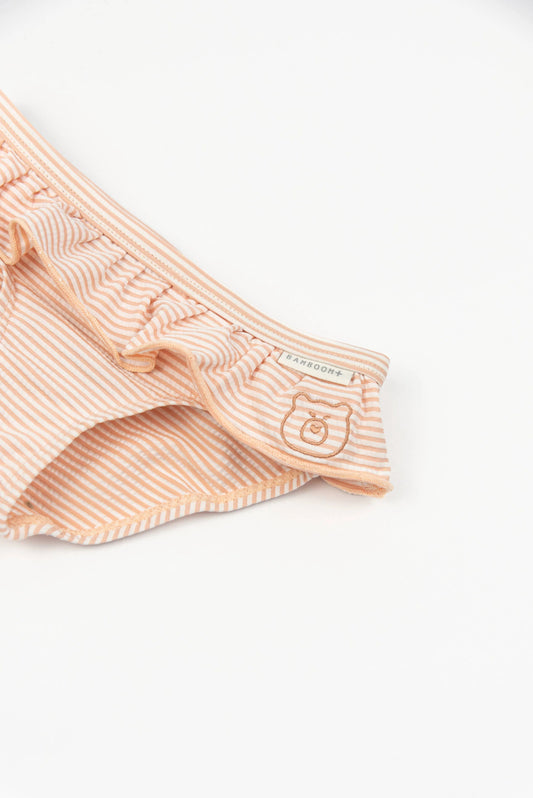 Costume da bagno - Bimba - Pink stripes bear