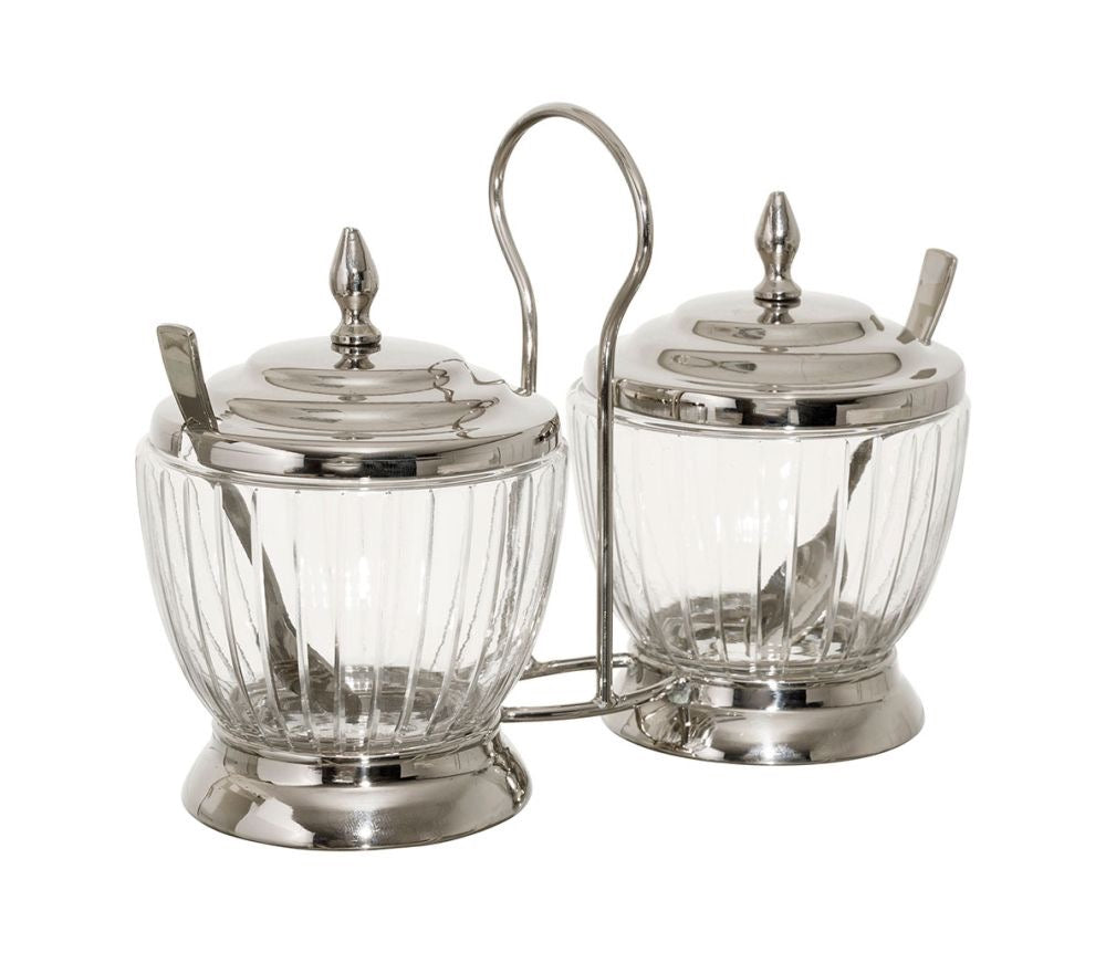 Set barattoli con cucchiai