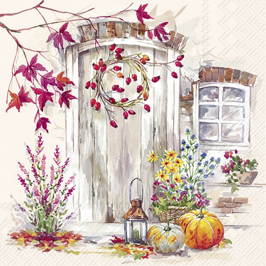 Tovaglioli in carta "Wonderful Autumn" cream