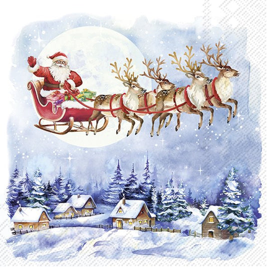 Tovaglioli in carta "Santa's Wonderland"
