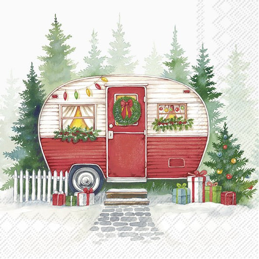 Tovaglioli in carta "Festive Camper"
