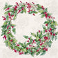 Tovaglioli in carta "Ilex Wreath" cream