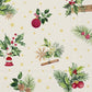 Tovaglioli in carta "Christmas Elements" cream