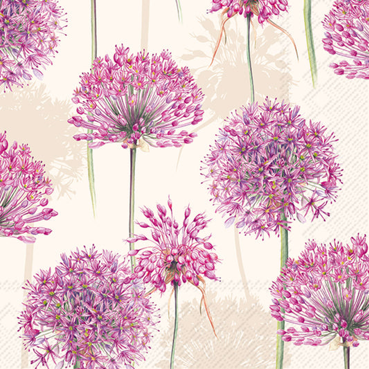 Tovaglioli in carta "Allium” cream