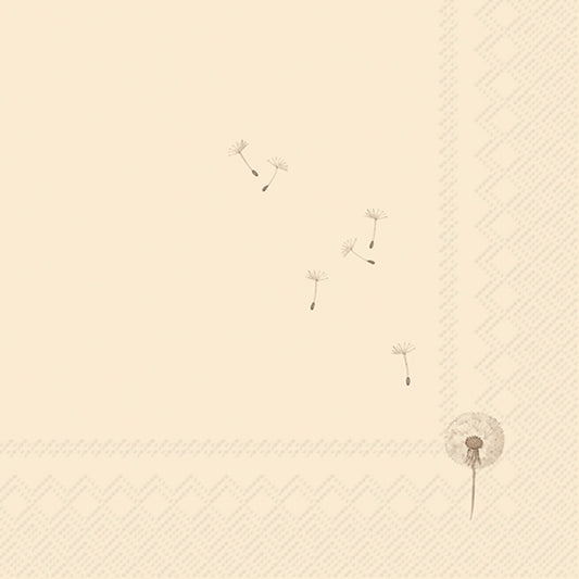Tovaglioli in carta "Tiny dandelion” cream