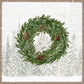 Tovaglioli in carta "Nordic winter wreath” light brown