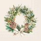 Tovaglioli in carta "Wreath of the forest” cream