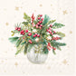 Tovaglioli in carta "Christmas arrangement” cream