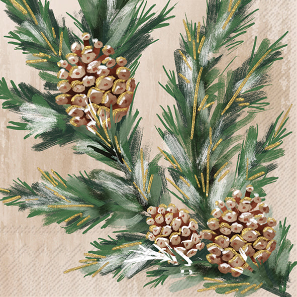 Tovaglioli in carta "Gilded swag” cream