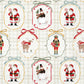 Tovaglioli in carta "Frosty cameos” green