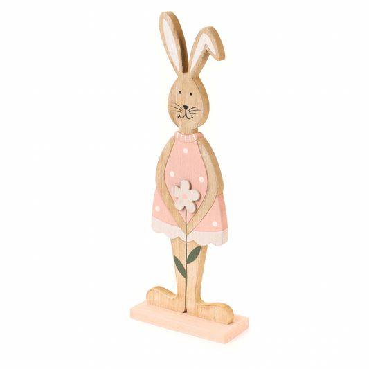 Decoro coniglio con fiori