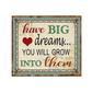 Quadro con scritte